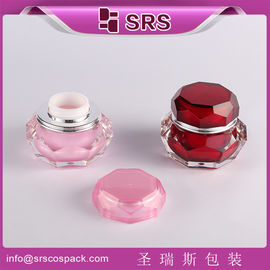 J061 new design cosmetic diamond jar 50g