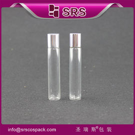 8ml glass roll on bottle with metal ball ,essential oil round bottle