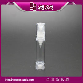transparent 5ml 10ml airless pump bottle manufacturer