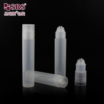 20ml Empty Cosmetic Eye Serum Round Skincare Massage Oil Roll On Plastic Bottle