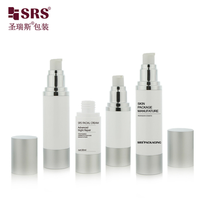 Customization Wholesale 15ml 50ml Empty Cosmetic Lotion Serum Airless Pump Bottle 30ml