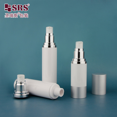 15ml 30ml 50ml Cosmetic Cream Luxury Refillable Serum Round Empty Airless Pump Bottle