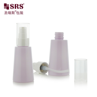 70ml Unique Cone Shape Custom Color Plastic Lotion Bottles PET Pump Bottle