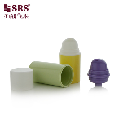 Injection Colorful Custom Plastic Cosmetics Serum Vacuum Pump PP Airless Bottle