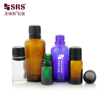 5ml 10ml 15ml 20ml 30ml 50ml 100ml Empty Glass Boston Bottles With Child-Proof Bottle Cap