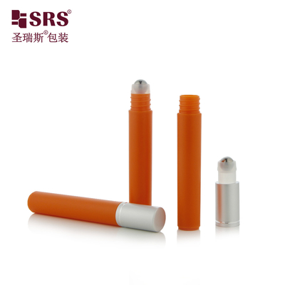 8ml Round Shape PP Injection Color Empty Cosmetic Packaging Hair Serum Roller Massage Bottle
