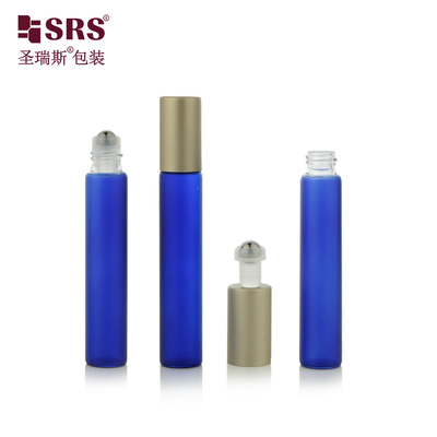 8ml Transparent Round Glass Applicator Cylinder Roller Ball Rollon Perfume Bottle