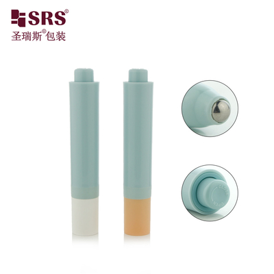 PP Recycled Empty Cosmetic Packaging Airless Massage Applicator 10ml Roll On Bottle