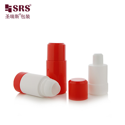 Replaceable Customization Empty Skincare Deodorant Gel Solid Color Roller Bottle