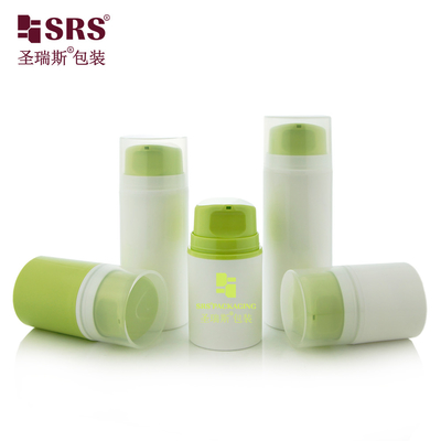 Wholesale PP PCR Recycled Snap On Facial Cleanser Airless Pump Cream Bottle