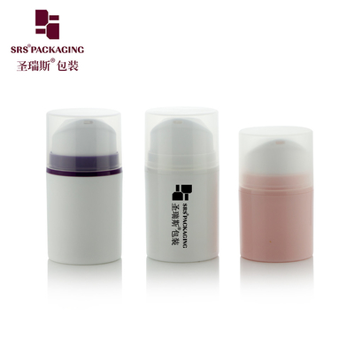 Round Shape Eco-friendly Empty Cosmetic Packaging Lotion 200ml Airless Bottle