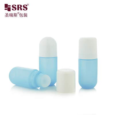 Empty Cosmetic Packaging Flat Cap Customize Color PP Recycled Wholesale Roller Ball Bottle