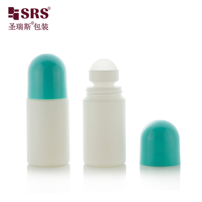 Hollowed PP Ball Custom Solid Color PP Roller Deodorant Gel Wholesale Roll On Bottle