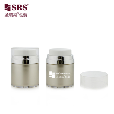 Luxury Empty Acrylic Double Wall Customize Paint Color Face Cream Plastic Jar