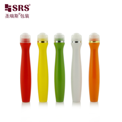 PETG Empty Plastic Roll On Applicator Eye Serum Roller Bottle 15ml