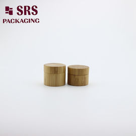 SRS 20g luxury empty natural bamboo container with PP inner jar