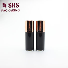 A020 paint black acrylic double wall lotion bottle cosmetic airless bottle