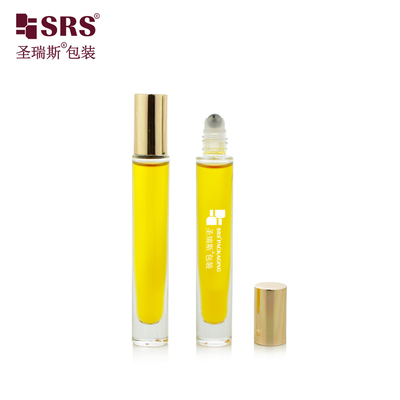 Round Shape Transparent Glass Roller Ball Bottles Perfume Roll-On Bottle 10ml