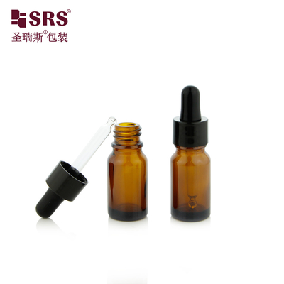 10ml 1/3 oz Empty Stock Fast Delivery Glass Essential Oil Amber Dropper bottle