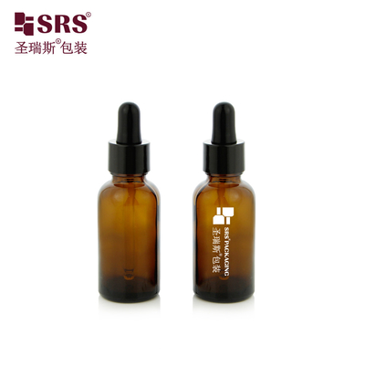 30ml 1 oz Empty Amber Essential Oil Ready To Ship Stock Glass Dropper Bottle