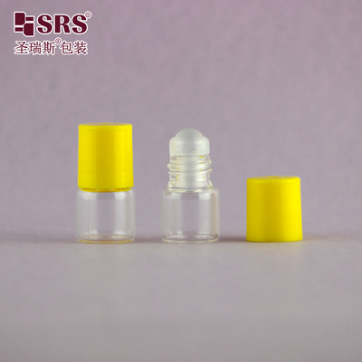 BLP-1ML Mini Travel Size Transparent Glass Vial Roller Ball Bottle For Essential Oil Fragrance No Leakage