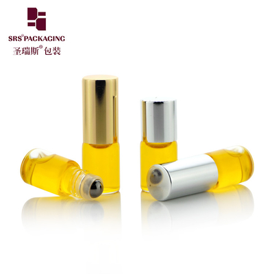 BLP-2ml Round Roll On Container Steel Roller Ball for Customized Packaging Essential Oil Glass Bottle No Leakage