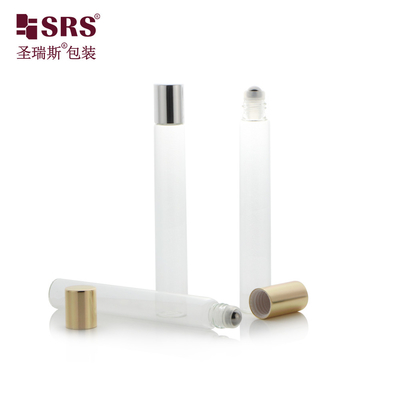 12ml matte white roll on bottle with metal ball and aluminum cap ,body lotion packaging