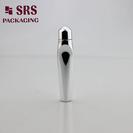 12ml customized metalized silver PETG roller ball bottles with steel ball for eye cream