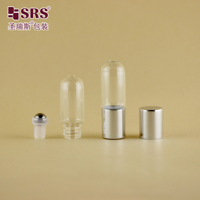 BLP-3ml Round Bottom Glass Tube Roll On Bottle in Customized Pantone Color for Aromatherapy Oil No Leakage