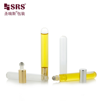 BLP-10ML Round Bottom Empty Transparent Tube Glass Roll On Essential Oil Bottle Wholesale