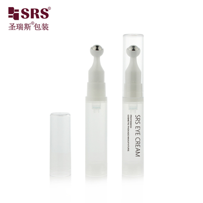 A0031 Injection Customize Color Round Airless Roll On Bottle Packaging Cosmetic Massage Eye Serum Pressing Bottles