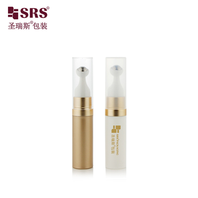 A0035 Travel Size Cute Round PP PCR Recycled Material Airless Roll On Gel Bottle Roller Steel Massage Ball Wholesale
