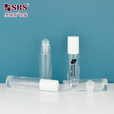 BLPM-10ML Transparent Mold Glass Roll On Bottle For Nail Oil Massage No Leakage Applicator