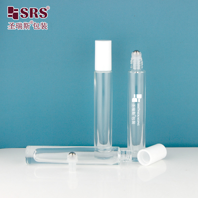 GB1-10ML Luxury High End Thick Bottle Transparent Custom Color Available Glass Roller Ball Perfume Bottle No Leakage