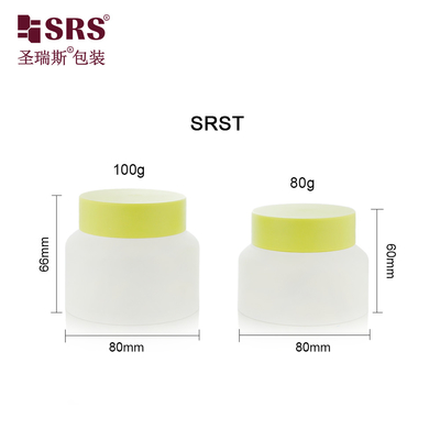 SRST-80g 100g PP PCR Round New Design Body Scrub Cream Jar Container Eco-friendly Material Packaging