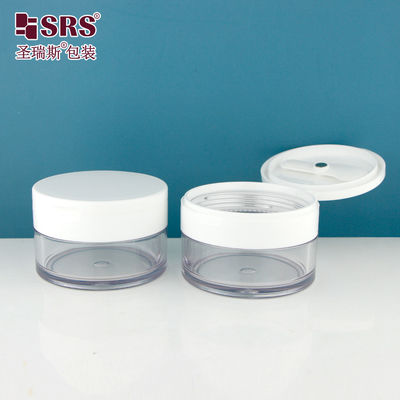PETG003 PETG Material Flip Cap Plastic Jar Customization Clear Transparent Container for Body Scrub