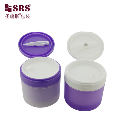 SRS1 120g 150g PP PCR Recycled Eco-friendly Plastic Hair Gel Body Cream Jar Container Packaging With Tweezer