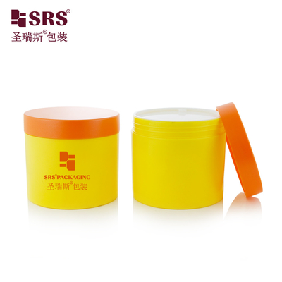 SRSQ 400g Empty Glossy Surface PP PCR Recycled Material With Certificate Body Cream Jar Container Customize Color Available