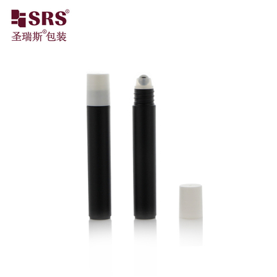 RPP-8ml Black Frosted Injection Customization Roller Bottle for Massage Eye Gel Plastic Injection Applicator Packaging