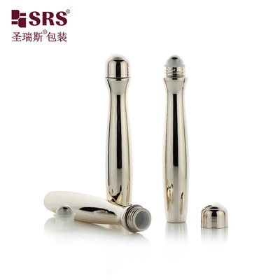 SRS8447-15ML Cosmetic Refresh Liquid Transparent PETG Roll On Bottle With Steel Ball Skincare Products