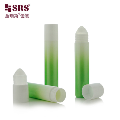 RPP-35ML Round Shape PP PCR Plastic Roll On Small Ball Bottle For Cleaning Liquid Personal Care Packaging Applicator No Leakage