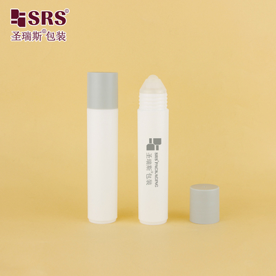 RPP-35ML Injection Glossy Matte Finished Surface PP PCR Solid Plastic Roll-On Bottle Container Applicator With Smaller Ball For Massage Liquid