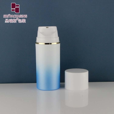 PA601 PP Round Popular Empty Glossy Plastic Airless Pump Bottle For Foundation Lotion Packaging