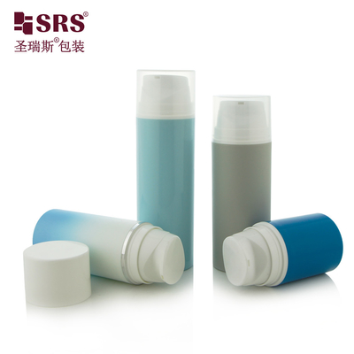PA601 30ml,50ml,80ml,100ml,120ml,150ml,200ml Empty Snap On Style Vacuum Single Wall Injection Color Foundation Lotion Airless Pump Plastic PP PCR Bottle
