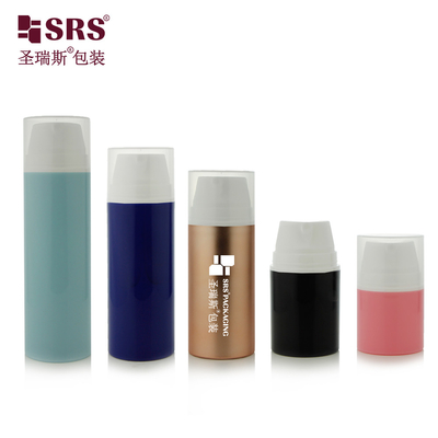 PA606 Painting Frosted Matte Finished Metalized Hot Stamping Ring PP PCR Eco-friendly PP PCR Airless Bottle For Day Cream Skincare Packaging