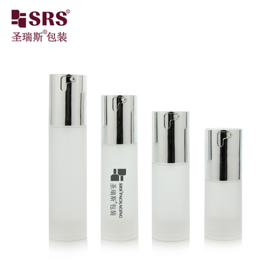 TA023 20ml 30ml 40ml 50ml Glossy Matte In Mold Injection Clear Frosted PP PCR Airless Bottle For Foundation Cosmetic Packaging