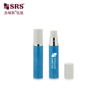 A003 5ml Metalized Silver Color Shoulder Injection Solid Color Plastic Empty Airless Pump Bottle Packaging Container