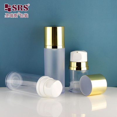 A0215 50ML 120ML 150ML Empty Plastic Stylish Durable AS Vacuum Airless Lotion Bottle Perfect for Indoor and Outdoor Use