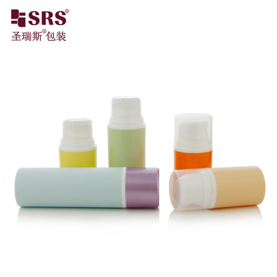 PA203A Custom Glossy Finish Airless Facial Cream Bottle 50ml Capacity Custom Color for Cosmetic