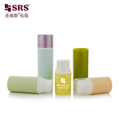PA203A 15ML 30ML 50ML Customizable PP Airless Bottle for Serum Easy To Print Branding Cosmetic Packaging